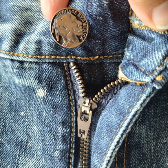 Super Distressed The Heritage by America Jeans sz 38 x 34 - Picture 6 of 16